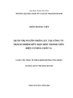 Quản trị nguồn nhân lực tại công ty trách nhiệm hữu hạn một thành viên điện cơ hóa chất 15 