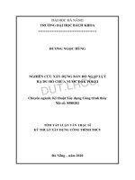 Nghiên cứu xây dựng bản đồ ngập lụt hạ du hồ chứa nước đăk pokei (tt) 