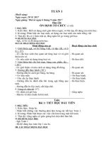 Giáo án lớp 1 - Tuần 1 - Môn: Học vần Toán Bồi dưỡng học sinh Hoạt động tập thể.