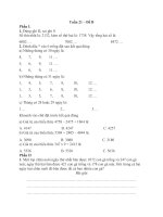 Ôn tập cho học sinh trong thời gian nghỉ phòng dịch NCOV - Môn Toán lớp 3 - Tuần 21 - Đề 2