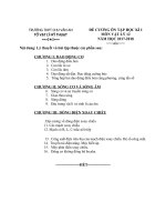 Đề cương ôn tập HK I môn Lý lớp 12 – Trường Trung học Quốc Gia CHU VĂN AN (Trường Bưởi)