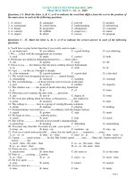Luyen Thi Dai Hoc 2009 Test 6