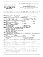 10 đề thi thử thpt quốc gia môn hóa 2019 và đáp án lần 3