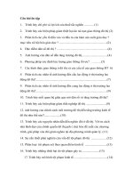 23 câu hỏi ôn tập kinh tế đô thị