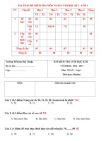 Đề tham khảo KT toán HK II (Đề 9)