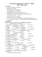 đề cương ôn tập khối 8