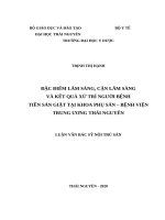Đặc điểm lâm sàng, cận lâm sàng và kết quả xử trí người bệnh tiền sản giật tại khoa phụ sản   bệnh viện trung ương thái nguyên 