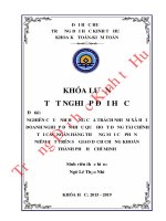 Luận văn kinh tế NGHIÊN CỨU ẢNH HƯỞNG CỦA TRÁCH NHIỆM XÃ HỘI DOANH NGHIỆP ĐẾN HIỆU QUẢ HOẠT ĐỘNG