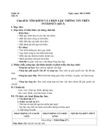 Giáo án Tin học 6-Tuần 16