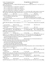 10 đề kiểm tra 1 tiết môn hóa khối 10 lần 2