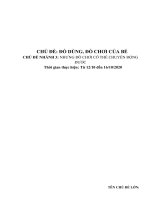 Đồ Chơi của bé tuần 6