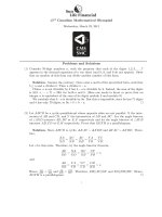 Đề thi và đáp án CMO năm 2011