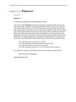 NGHĨA CỦA TỪ PASOVER - CLB Tiếng Anh - Phan Thị Thùy Dung - E-Learning, Website trường THCS Suối Ngô, Tân Châu, Tây Ninh