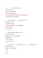 Đáp án môn ngữ pháp thực hành Ehou Đại học Mở