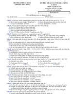 ĐỀ THI KSCL LẦN 2 MÔN SỬ 11
