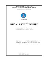 Hoàn thiện công tác kế toán doanh thu chi phí và xác định kết quả kinh doanh tại công ty cổ phần xây lắp và thương mại phú thành 