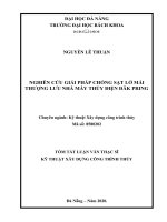 Nghiên cứu giải pháp chống sạt lở mái thượng lưu nhà máy thủy điện đăk pring (tt) 