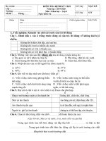 ĐỀ THI MÔN KHOA HỌC – CKII- TẤN