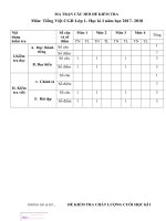 đề kiểm tra cuối kì môn tiếng việt