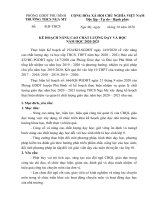 Kế hoạch nâng cao chất lượng