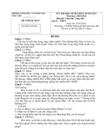 Đề thi học kì 1