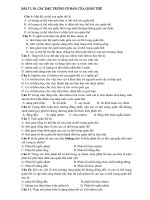 Câu hỏi ôn tập Sinh 12 HKII (2019-2020)