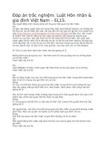 Luật hôn nhân  gia đình việt nam – EL15  