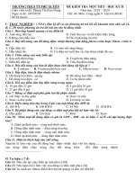 Đề kiểm tra 1 tiết học kì 2 môn Công nghệ lớp 8 năm 2019-2020 có đáp án - THCS TT Phú Xuyên