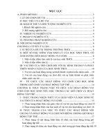 Lựa chọn và tổ chức trò chơi vận động trong giờ chơi và hoạt động tập thể cho học sinh trường THCS thái thịnh 