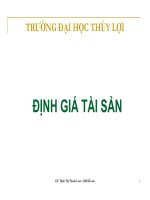 Bài giảng định giá tài sản 