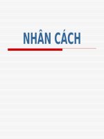 NHÂN CÁCH (tâm lý y học SLIDE) 