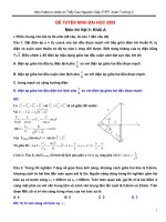 Giai chi tiet de DH mon vat ly 2009