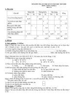 Đề kiểm tra 45 phút học kì 2 môn Công nghệ lớp 6 năm 2019-2020 có đáp án