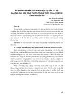 Hệ thống nghiên cứu khoa học tại các cơ sở đào tạo đại học trực tuyến trong thời kỳ cách mạng công nghiệp 4.0