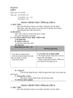 Lớp 1 - Tuần 8 - Bài 8: Chuột máy tính