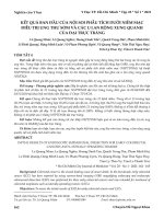 Kết quả ban đầu của nội soi phẫu tích dưới niêm mạc điều trị ung thư sớm và các u lan rộng xung quanh của đại trực tràng