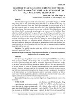 Giải pháp tăng sản lượng khí sinh học trong xử lý bùn bằng công nghệ phân hủy kị khí tại trạm xử lý nước thải Yên Sở