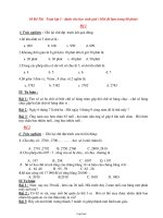 10 Đề Thi Toán lớp 3 - Dành cho học sinh giỏi