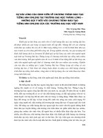 Sự hài lòng của sinh viên về chương trình đào tạo tiếng Anh online tại trường Đại học Thăng Long – những gợi ý đối với chương trình đào tạo tiếng Anh online của các trường đại học