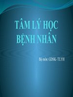 TÂM lý học BỆNH NHÂN  (tâm lý y học SLIDE) 