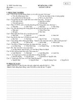 Đề kiểm tra 1 tiết học kì 2 môn Lịch sử lớp 10 - THPT Nam Hải Lăng