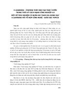 E-Learning – phương thức đào tạo trực tuyến trong thời kỳ cách mạng công nghiệp 4.0 một số trải nghiệm cá nhân khi tham gia giảng dạy E-Learning với tổ hợp công nghệ - giáo dục