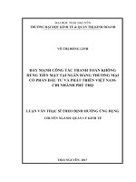 Luận văn thạc sĩ đẩy mạnh công tác thanh toán không dùng tiền mặt tại ngân hàng thương mại cổ phần đầu tư và phát triển việt nam   chi nhánh phú thọ 