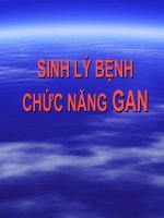 SINH lý BỆNH CHỨC NĂNG GAN (SINH lý BỆNH và MIỄN DỊCH) 
