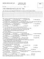 Đề kiểm tra 1 tiết học kì 2 môn Lịch sử lớp 10 - THPT Hà Huy Tập