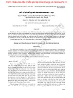 Thiết kế và chế tạo mô hình máy phay CNC 3 trục 