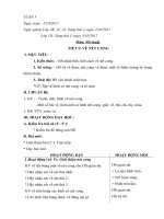 Giáo án Mĩ thuật Tuần 5