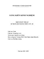 Một số kỹ thuật sử dụng bất đẳng thức cô   si 