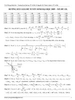 Bai gai de thi dai hoc 2009 vat Ly