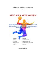 SKKN dùng phương pháp trò chơi để nâng cao hiệu quả luyện tập môn bóng rổ cho học sinh trung học cơ sở 